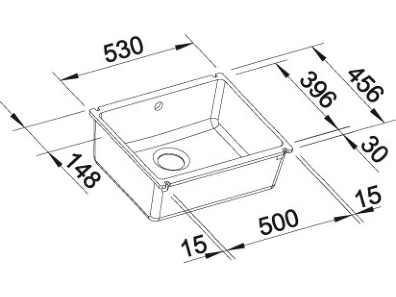 Купить Мойка Blanco Subline 500-U 523734, магнолия