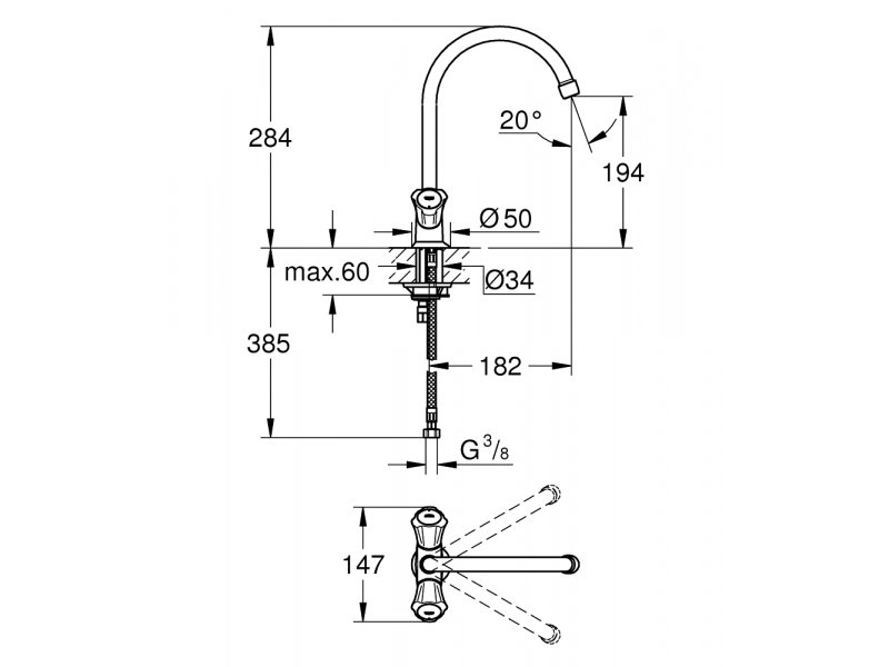 Купить Смеситель для кухни Grohe Costa L 31831001