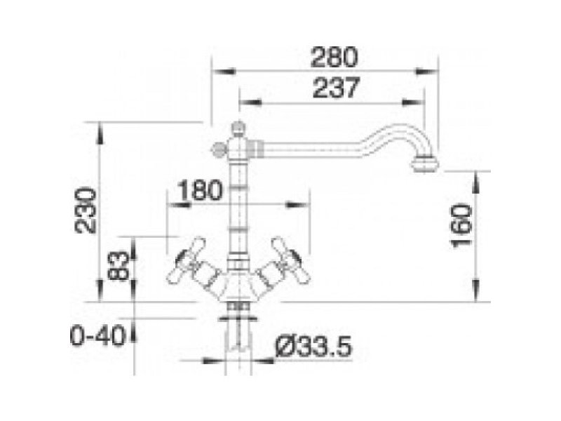 Купить Смеситель Blanco Tera 512597 хром