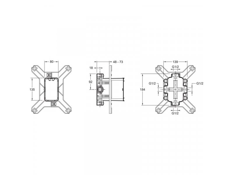 Купить Душевая система Jacob Delafon Modulo E30759-CP, хром