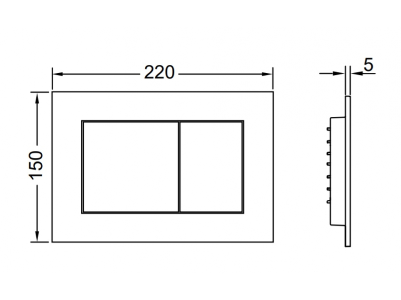 Купить Инсталляция TECE Base K440403.WC2 с безободковым унитазом TECEone с кнопкой смыва TECEnow, черный глянцевый