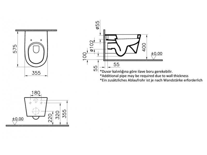 Купить Подвесной унитаз Vitra Nest 5173B003-0075