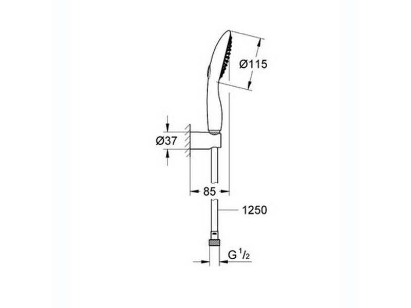 Купить Душевой гарнитур Grohe Power & Soul 27839000