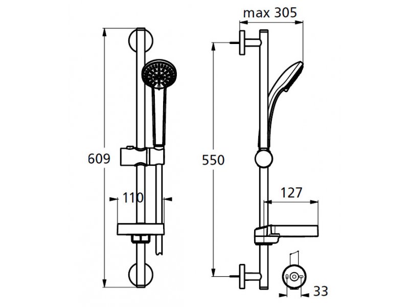 Купить Душевой гарнитур Ideal Standard Idealrain B9503AA