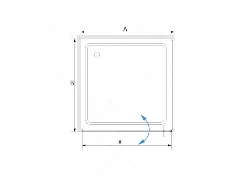 Купить Душевой уголок RGW SV-35-B 06323500-14 100 х 100 см квадратный, стекло прозрачное, черный