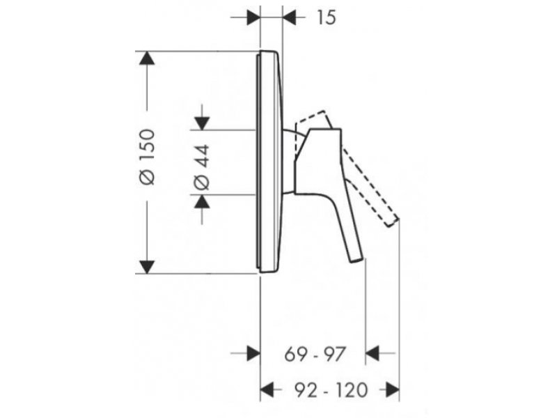 Купить Смеситель Hansgrohe Talis S для душа, хром, 72605000