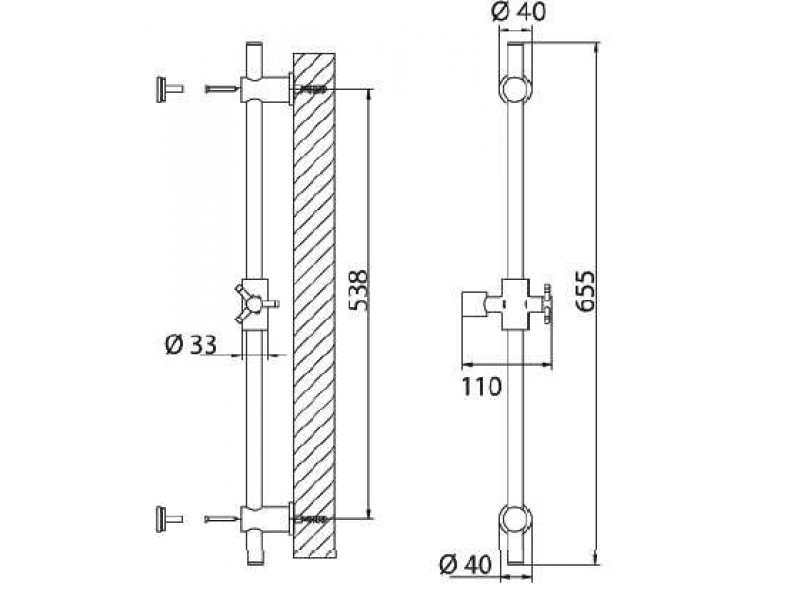 Купить Штанга душевая Bandini Stel 391776SN, матовый никель