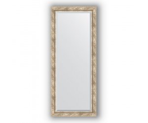 Зеркало в багетной раме Evoform Exclusive BY 3563 63 x 153 см, прованс с плетением