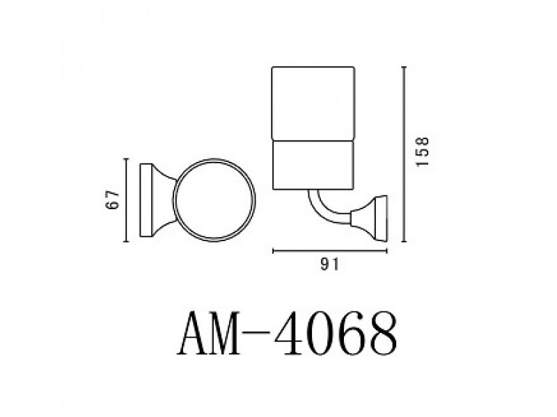 Купить Стакан Art&Max Ovale AM-E-4068