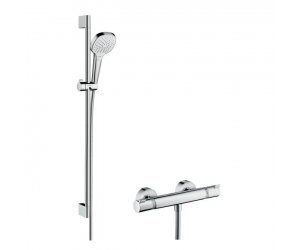 Душевая система Hansgrohe Croma Select E Vario/ Ecostat Comfort Combi 27082400, штанга 90 см