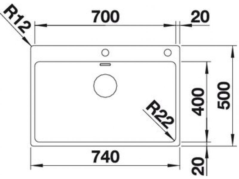 Купить Мойка Blanco Andano 700-IF/A 525246