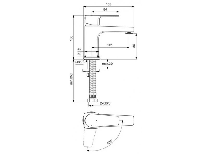 Купить Смеситель Ideal Standard Cerafine D для раковины, хром, BC683AA