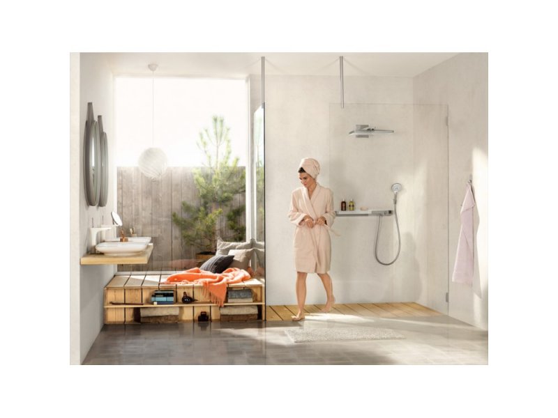 Купить Смеситель для ванны и душа Hansgrohe ShowerTabletSelect 700 термостатический, хром (13183000)