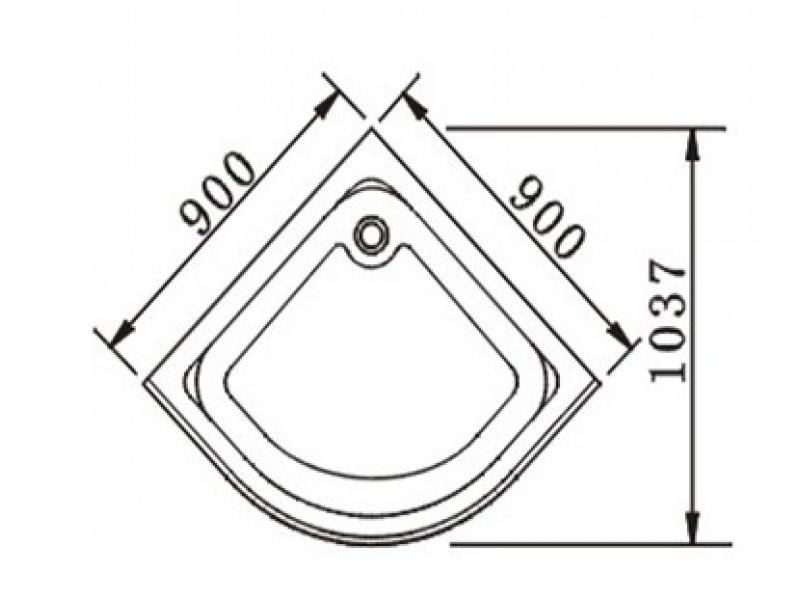 Купить Душевой уголок Appollo TS-623B 90*90*200 см