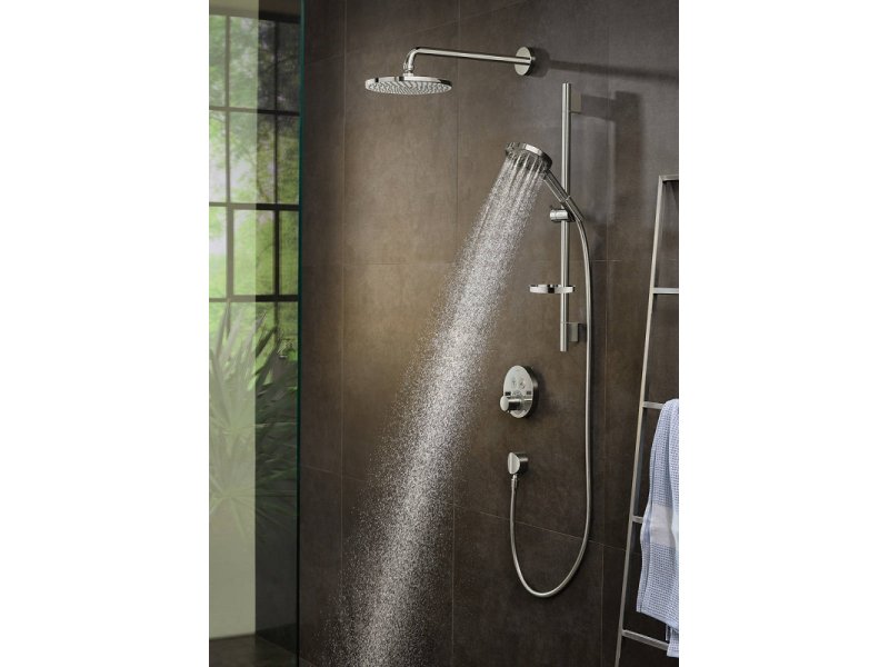 Купить Термостат Hansgrohe ShowerSelect S, чёрный матовый, 15743670