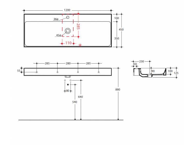 Купить Раковина Kerasan Cento 3534 bi*1, 120*45см