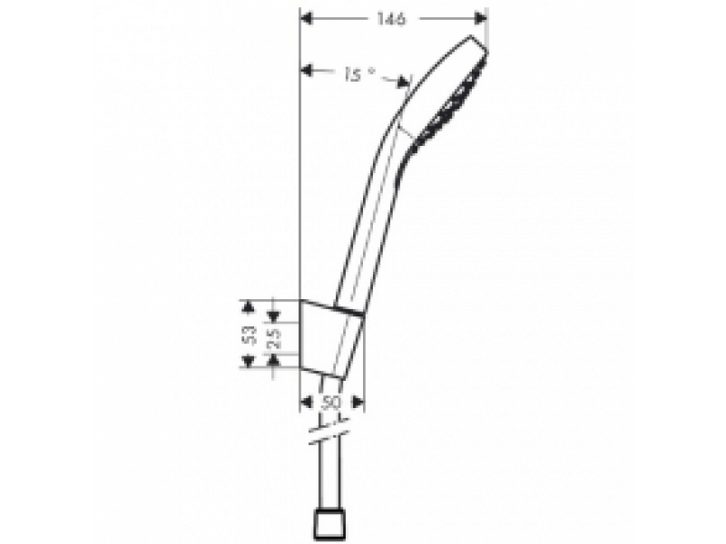 Купить Душевой гарнитур Hansgrohe Croma Select S 1jet 26410400, шланг 160 см, белый/хром