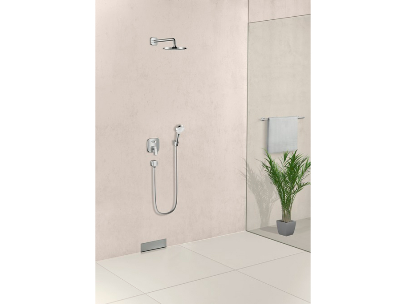 Купить Верхний душ Hansgrohe Crometta S 240 26724000, 24х24 см, 1 тип струи, без держателя