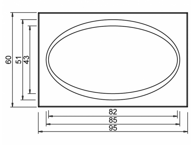 Купить Зеркало Aquanet TH-R-40 95*60 00180759