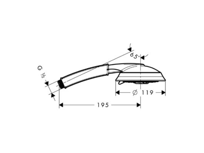 Купить Душевая лейка Hansgrohe Raindance Classic 100 Air 3jet 28548090, хром/золото