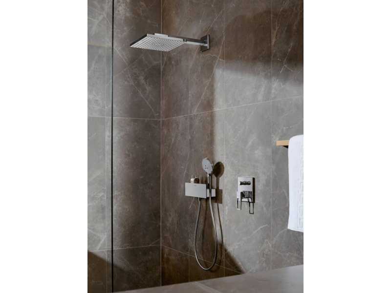 Купить Верхний душ Hansgrohe Raindance 26238340, 300x300 мм, 1 режим струи, с держателем, черный хром