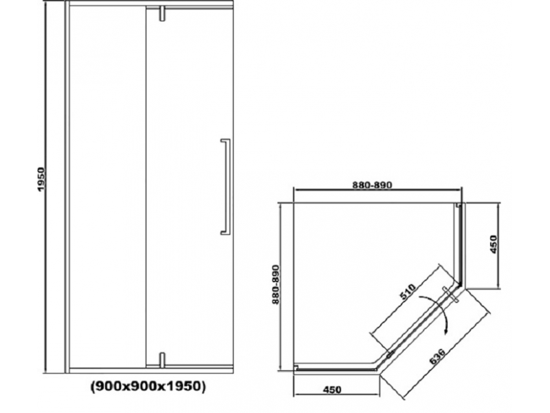 Купить Душевой уголок RGW SV-81 32328199-11 90 х 90 см трапеция, хром