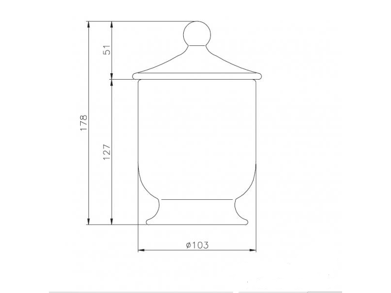 Купить Емкость с крышкой Nicolazzi Classic 6004 A, антик