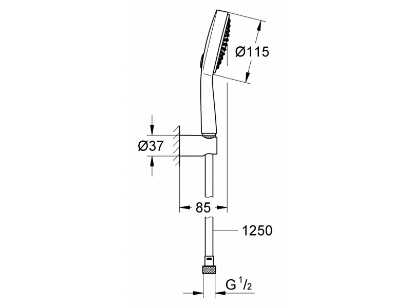 Купить Душевой гарнитур Grohe Power & Soul Cosmopolitan 27838000