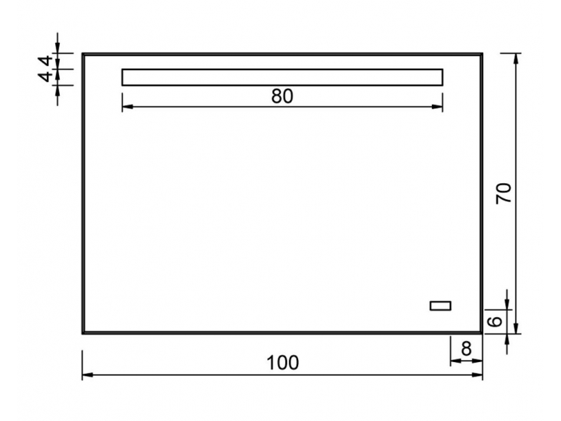 Купить Зеркало Aquanet TH-24C 100*70 00180757