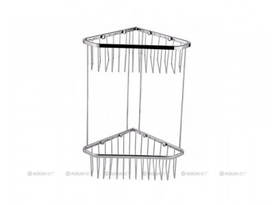 Полочка Aquanet 8191, 30 см, двухъярусная, угловая (199904)