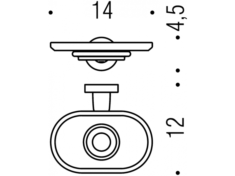 Купить Мыльница подвесная Colombo Basic B2701, стекло хром