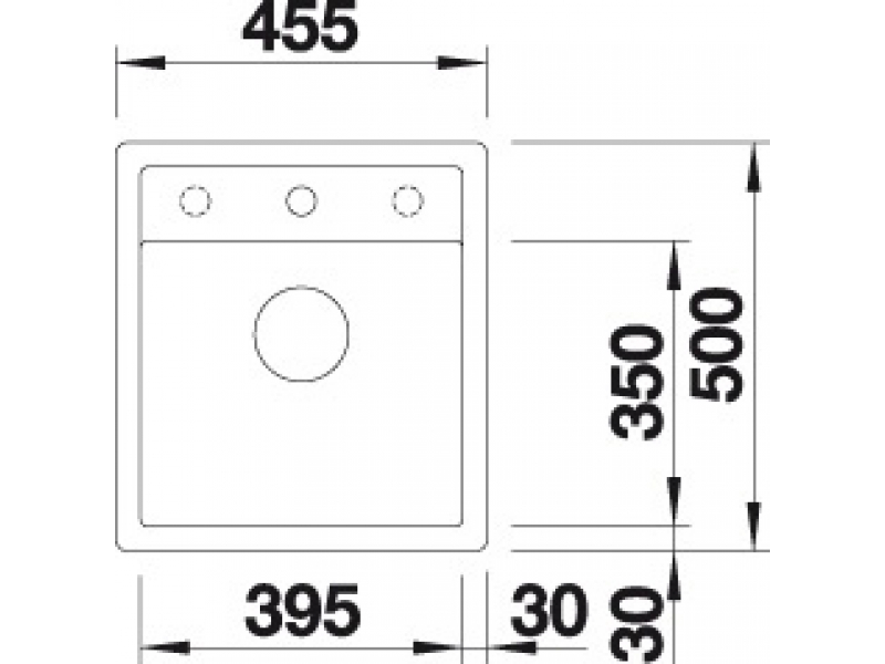 Купить Мойка Blanco Dalago 45 F, 517171, кофе, с клапаном-автоматом, 46,5 x 51 см