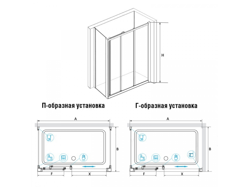 Купить Душевой уголок RGW CL-40, 04094050-11, 150 х 100 x 185 см, дверь раздвижная, стекло прозрачное, хром