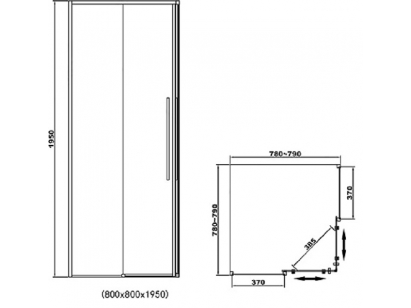 Купить Душевой уголок RGW SV-31 32323188-11 80 х 80 см квадратный, хром