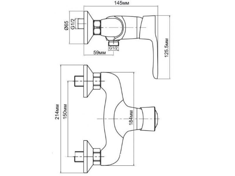 Купить Смеситель Aquanet Elements SD20067 (189187) для душа