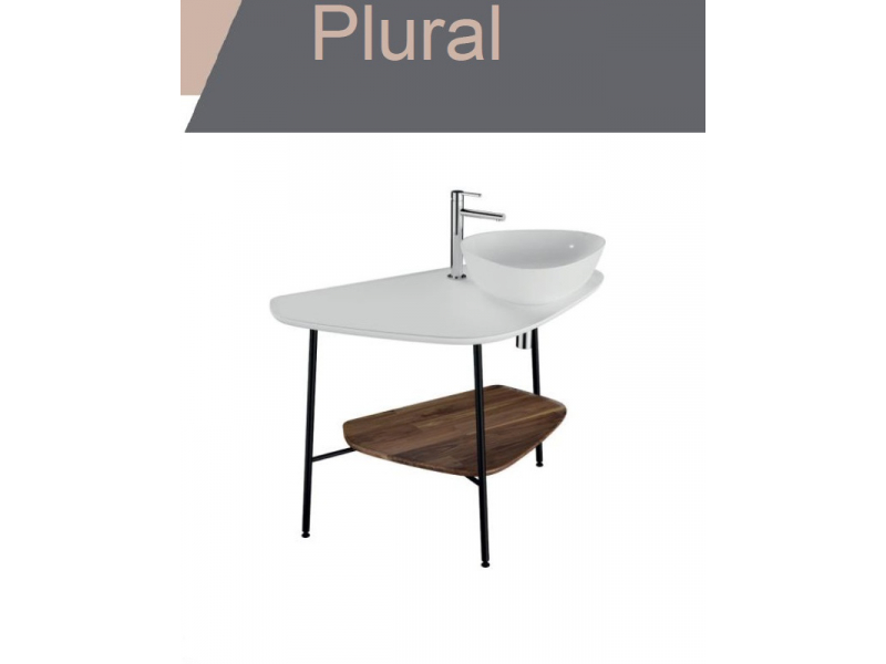 Купить Раковина Vitra Plural накладная 47 х 40 см, цвет белый матовый, 7812B401-0016