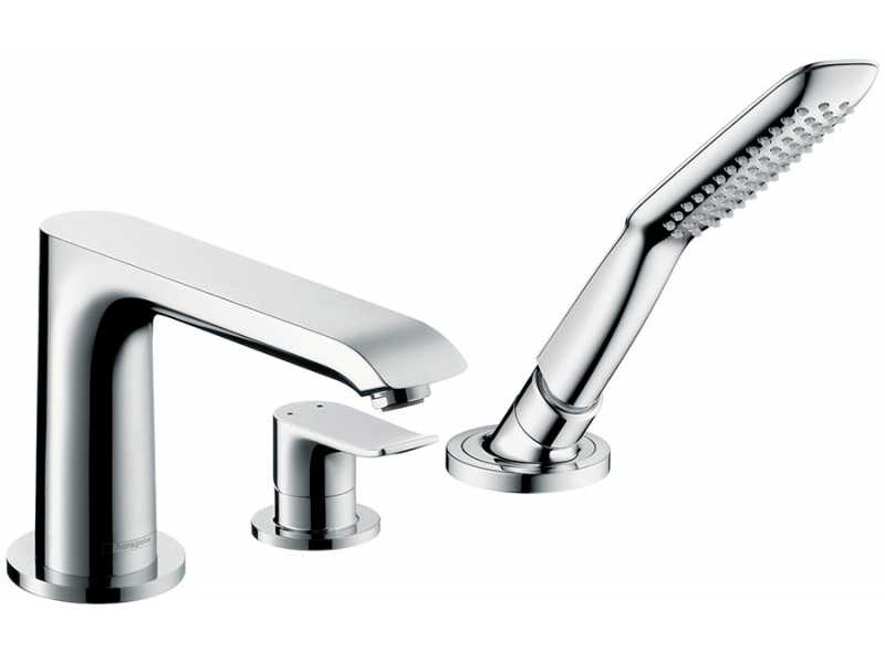 Купить Смеситель Hansgrohe Metris 31190000 на борт ванны, внешняя часть