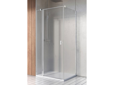 Душевой уголок Radaway Nes 8 KDJ II, 90 x 75 см, левая дверь, стекло прозрачное, профиль хром