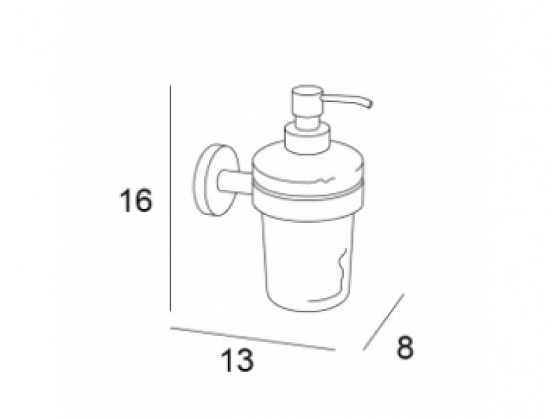 Купить Дозатор для мыла Inda Gealuna A10120CR03, настенный