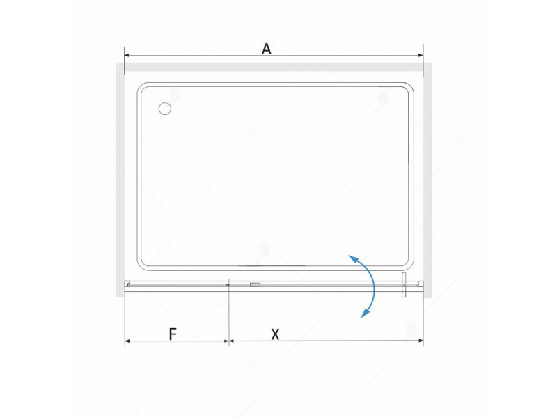 Купить Душевая дверь RGW SV-03 06320312-11 120 х 200 см распашная, стекло прозрачное, хром