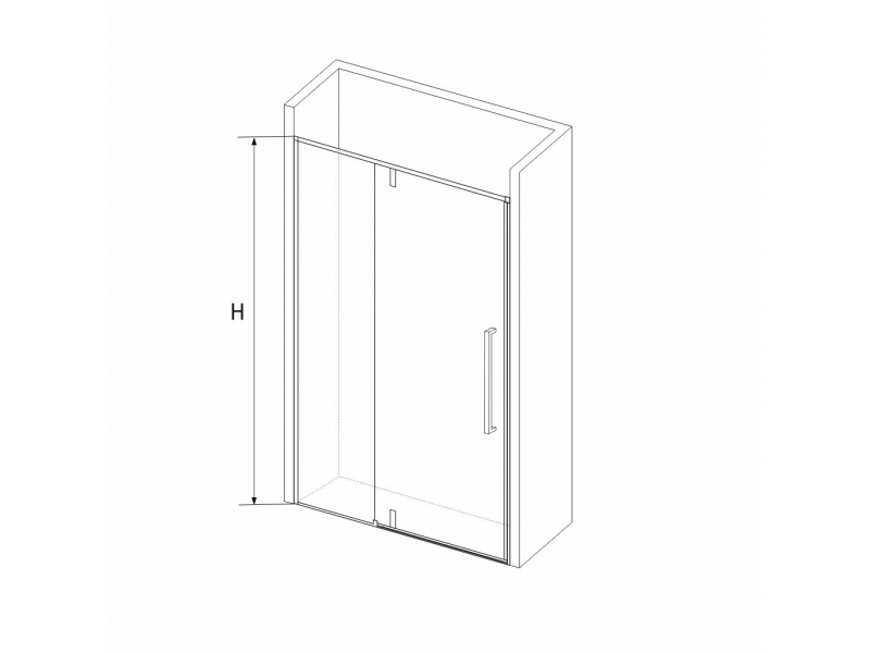 Купить Душевая дверь RGW SV-03 06320312-11 120 х 200 см распашная, стекло прозрачное, хром