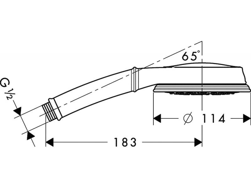 Купить Душевая лейка Hansgrohe Croma Classic 100 Multi 28539000