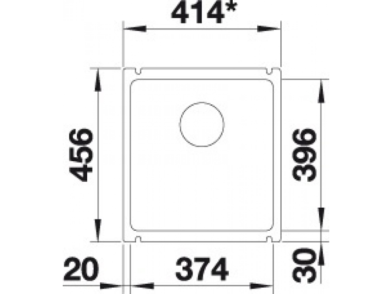 Купить Мойка Blanco Subline 375-U 523732, черный