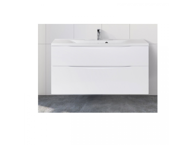 Купить Тумба под раковину BelBagno Marino 120 см, Bianco Lucido - белый глянец, MARINO-H60-1200-2C-SO-BL-P