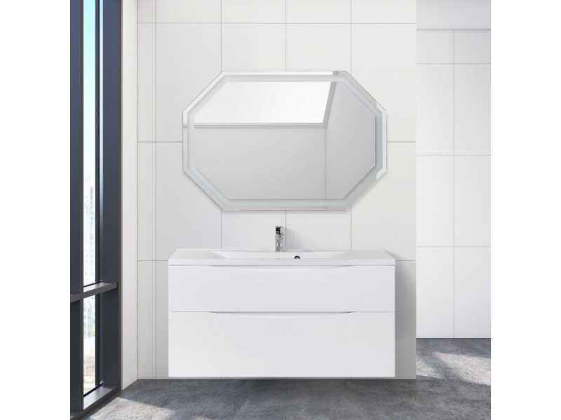 Купить Тумба под раковину BelBagno Marino 120 см, Bianco Lucido - белый глянец, MARINO-H60-1200-2C-SO-BL-P