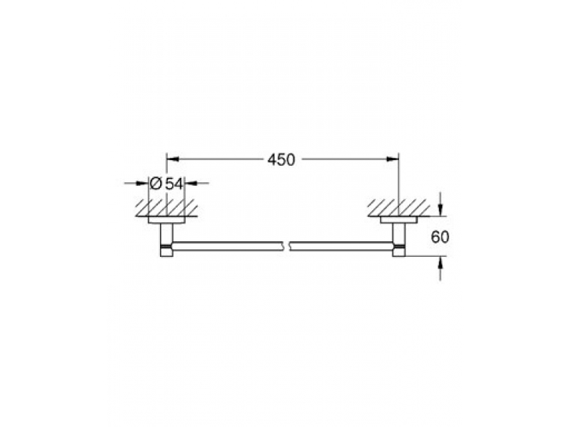 Купить Полотенцедержатель Grohe Essentials 40688001, 45 см, хром