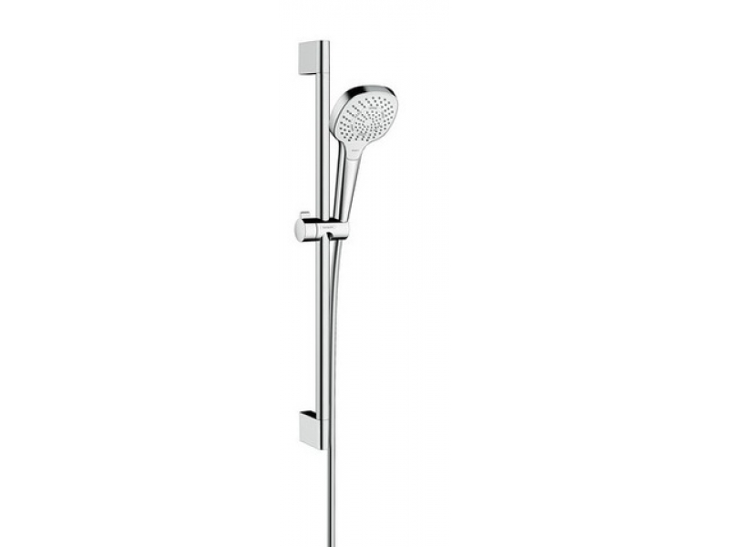 Купить Душевой гарнитур Hansgrohe Croma Select E Multi EcoSmart 26581400, штанга 65 см, белый/хром