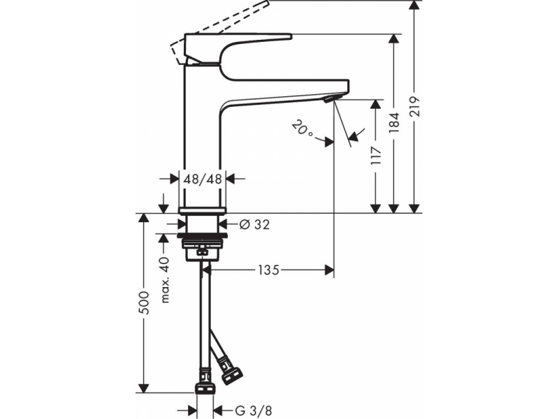 Купить Смеситель Hansgrohe Metropol 32507140 для раковины, шлифованная бронза