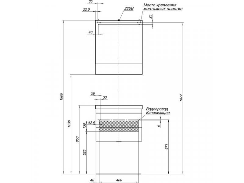 Купить Тумба под раковину Aquanet Нота 58 (005) 00171484, цвет венге