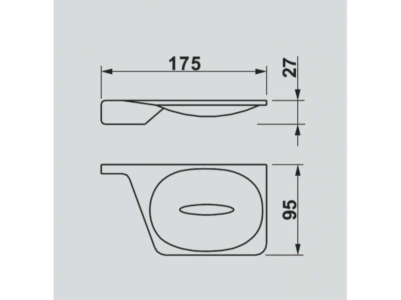 Купить Мыльница Art&Max Gina AM-G-2734-Nr черный